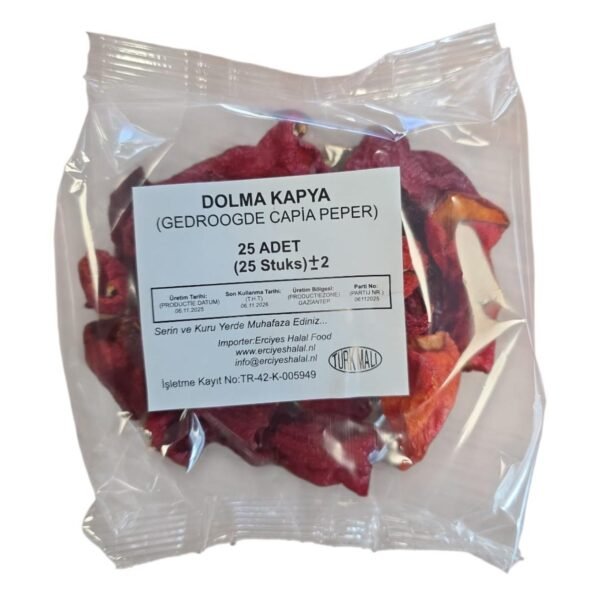 Dolmalık Kapya Biber Kurusu 25 ad (+/-2)