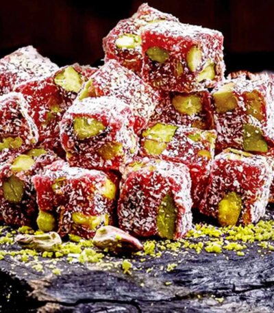 Çifte Kavrulmuş Antep Fıstıklı Narlı Lokum-1 Kg