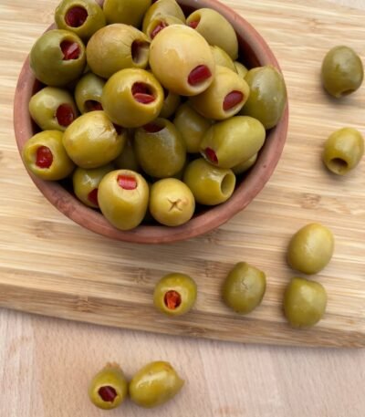 Manisa Akhisar Biberli Yeşil Zeytin-700 Gr