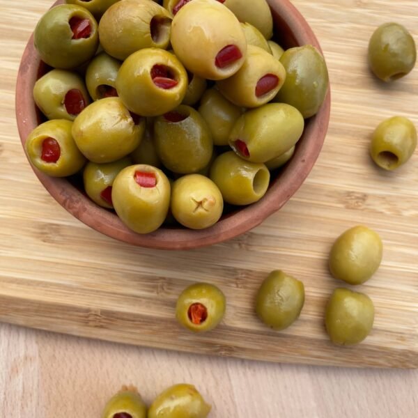 Manisa Akhisar Biberli Yeşil Zeytin-700 Gr