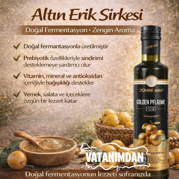 Altın Erik Sirkesi-250 Ml